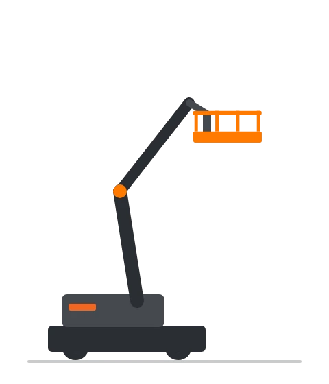 JLG E450AJ — plataforma brazo eléctrico JLG